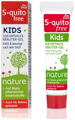 现货 德国S-quitofree儿童防蚊虫驱蚊叮咬速效止痒凝露15ml