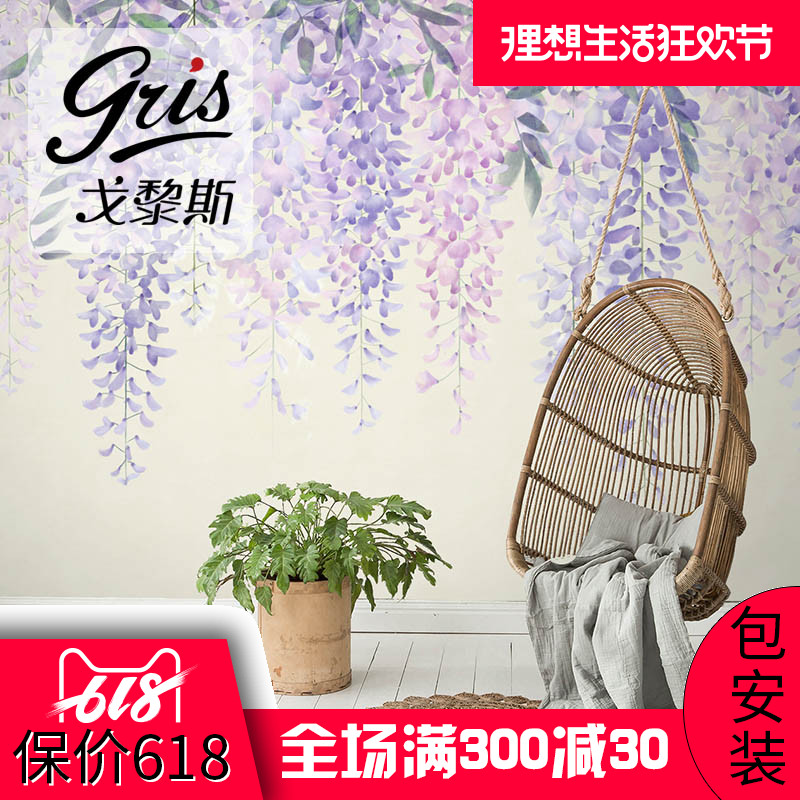 戈黎斯 创意壁纸艺术田园欧式电视背景个性墙纸客厅定制壁画墙布|msdalam kategori keluarga memasang ibu, Wallpaper, kertas dinding kertas tulen - dari Buy2taobao.com untuk memberikan perkhidmatan ejen Taobao profesional membeli