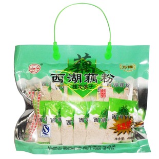  3月新货特价包邮 万隆藕粉 万事隆牌实惠装桂花莲子西湖藕粉420克