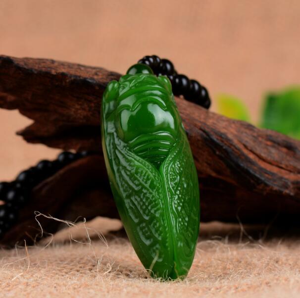 Xinjiang natural Nephrite Jasper Pendant Blockbuster Cicadas Jade Pendant jade Cicada Pendant Pendantin the Jewelry/Diamond/Jade/Gold , And nephrite , Choker category - from Buy2taobao.com to provide professional Taobao agent buy service
