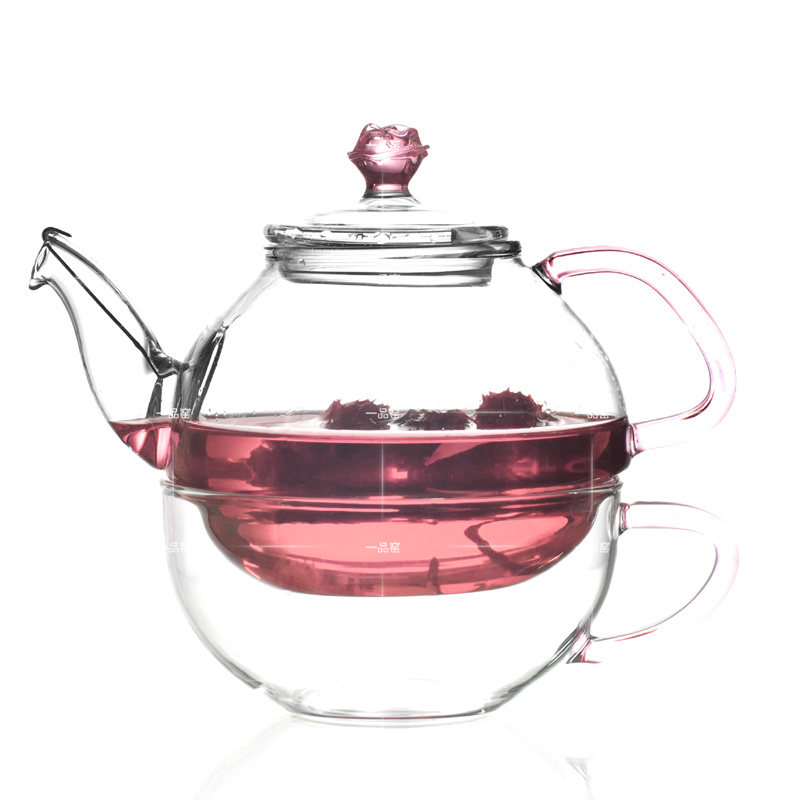 High temperature resistance Glass tea Office of tea Small capitalist model suit Tea Rose Cup a dishin the Tableware , Tea set , Herbal Tea category - from Buy2taobao.com to provide professional Taobao agent buy service