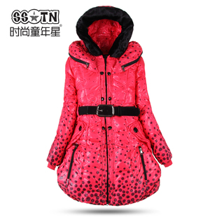  时尚童年星儿童羽绒服 韩版女童加厚中大童毛领羽绒服A1122