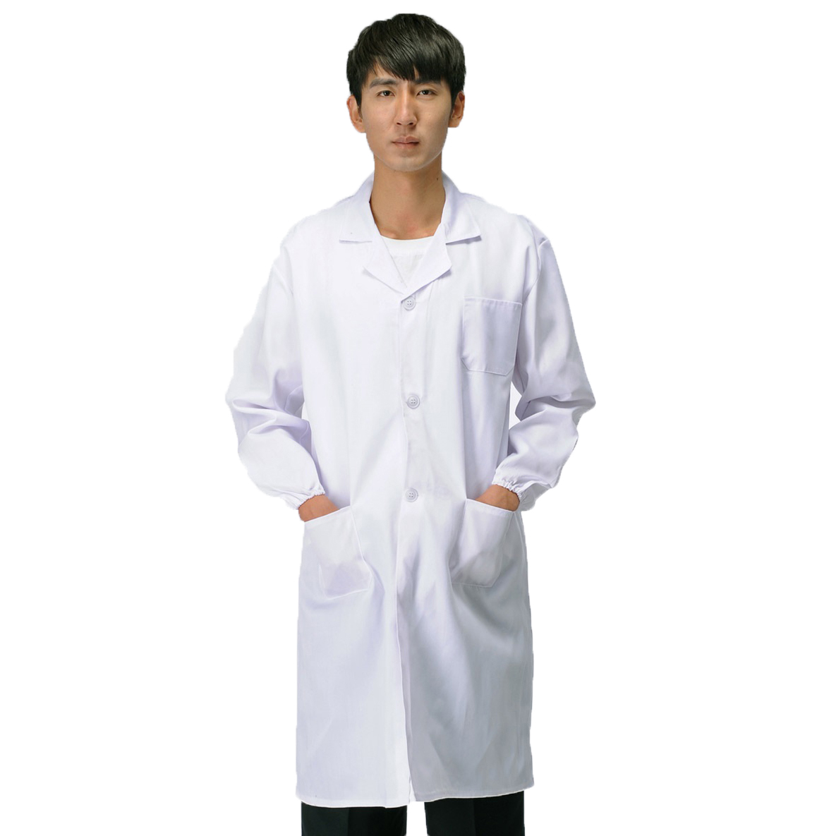 定制加肥工作服蓝大挂子男女长袖长款服实验室白大褂食品厂医生服在类目 男装, 套装, 工装制服中 - 来自Buy2taobao.com提供专业的淘宝代购服务
