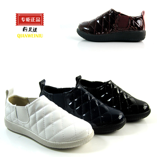  米诺/春新款 韩版童鞋 男女童菱格PU皮单鞋 儿童套脚皮鞋