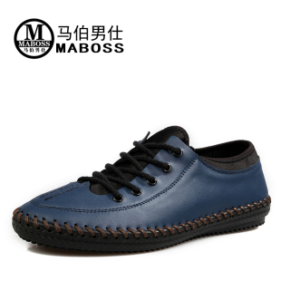  马伯男仕男鞋日常休闲鞋春秋新品潮流皮鞋低帮鞋板鞋商务休闲鞋正
