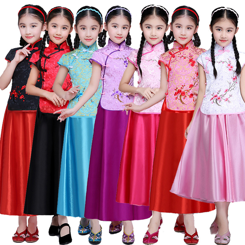 18 girl ancient costume costume CUHK Princess Dress Hanfu Embroidery Summer wear Short sleeved Dress 61 perform clothingin the Children/Baby/Family fitted , Children's Robes/Costume/National costume , Costume category - from Buy2taobao.com to provide professional Taobao agent buy service