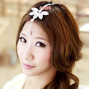  千色新娘 异域风情新款新娘额饰 韩式水钻结婚头饰发饰品红白多款