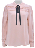 SteveVivian奢唯女装欧美优雅系带花边长袖真丝衬衫|msdalam kategori Butik wanita / wanita, shirt - dari Buy2taobao.com untuk memberikan perkhidmatan ejen Taobao profesional membeli