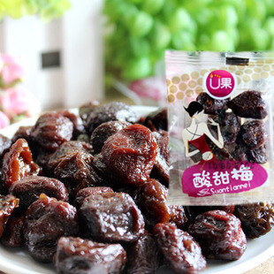  特产果脯蜜饯零食 U果 酸甜梅 250克 散装称重 独立小包装