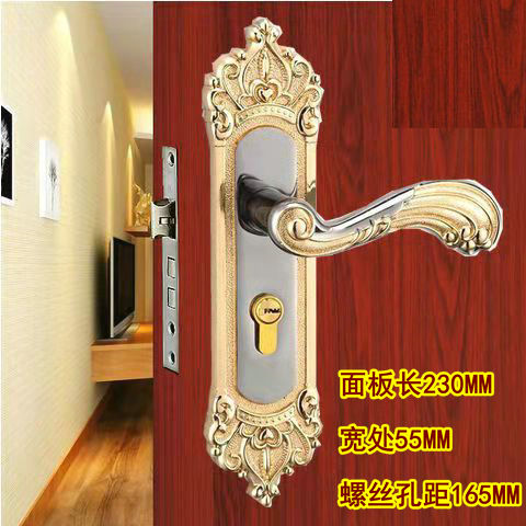 Small 50 bearing Locks European style To fake something antique Yellow bronze bedroom Room suit Steel wooden doors Handle Retro Renovationin the Basic building materials , Home Hardware , Locks , Mechanical locks category - from Buy2taobao.com to provide professional Taobao agent buy service
