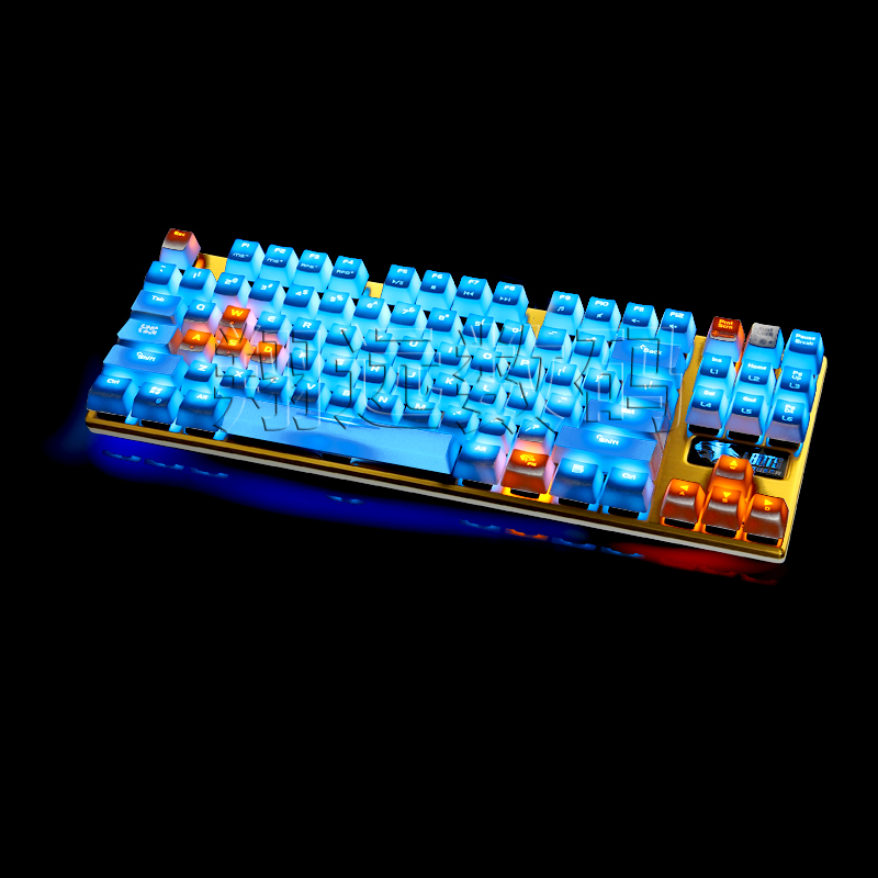 No red backlit keyboard Darfur excellent gaming machine mechanic cherry black shaft /Tea /red axis /green axis 87