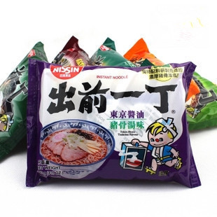  香港制造 日清NISSIN出前一丁即食面东京酱油猪骨汤味100g 方便面