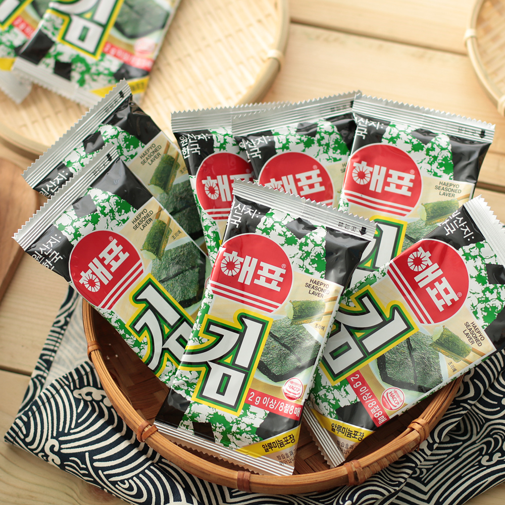 韩国紫菜进口零食 海牌/海飘 即食烤海苔16g寿司紫菜片网红零食品在类目 零食/坚果/特产, 鱿鱼丝/鱼干/海味即食, 海苔系列中 - 来自Buy2taobao.com提供专业的淘宝代购服务
