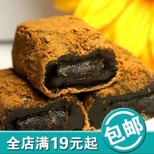  台湾进口食品三叔公雪之恋手造麻糬黑糖麻薯180g克味超鲜花饼干