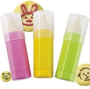  寿司美食绘画笔3件套装 DIY蛋糕面包糕点饼干模具裱花笔 有防伪标