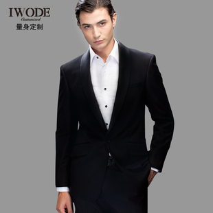  IWODE量身定制 韩版修身西服套装 男 男士结婚西装新郎礼服81014