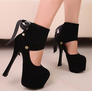  超高跟15cm两穿鞋单鞋夜店性感防水台女鞋子春秋新款韩国公主婚鞋