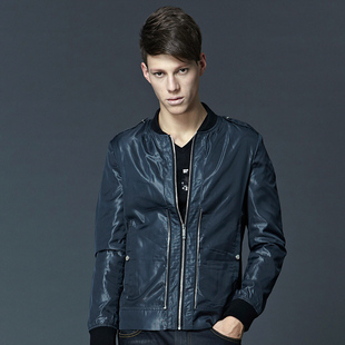  新品春装 GXG正品 男士时尚休闲英伦修身潮流个性夹克#21121156