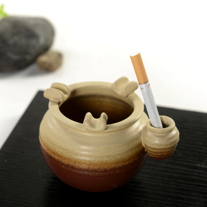 characteristic Pottery ashtray Dark green Flameout Smoke pot a living room Study necessary manual Earthenware Ashtrayin the Festive supplies/Gift , Gift ideas , Fashion ashtray category - from Buy2taobao.com to provide professional Taobao agent buy service
