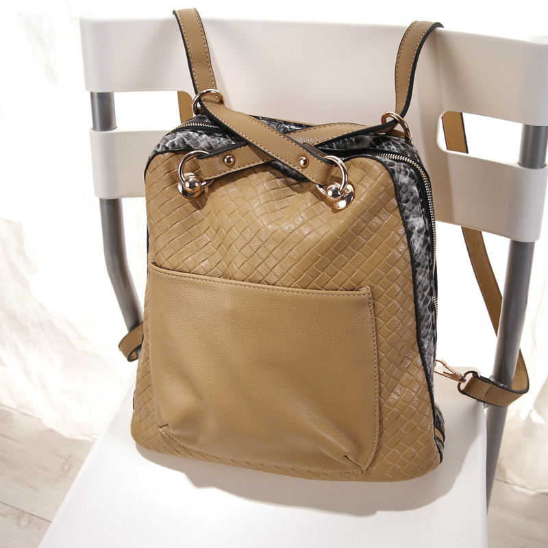 双肩背包 学院派斜挎女...