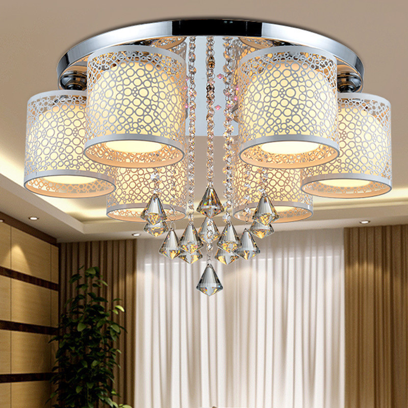 Living room lights Modern simplicity led Crystal lamp Ceiling lamp Bedroom lights Warm romantic circular household Restaurant lamps and lanternsin the Decoration main material , Lamps , Ceiling category - from Buy2taobao.com to provide professional Taobao agent buy service