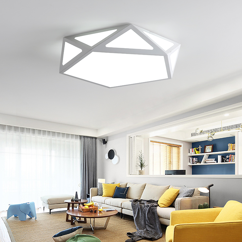 Nordic lamps and lanterns Bedroom lights Warm romantic Modern simplicity Geometry Room lights Marriage room LED Ceiling lampin the Decoration main material , Lamps , Ceiling category - from Buy2taobao.com to provide professional Taobao agent buy service