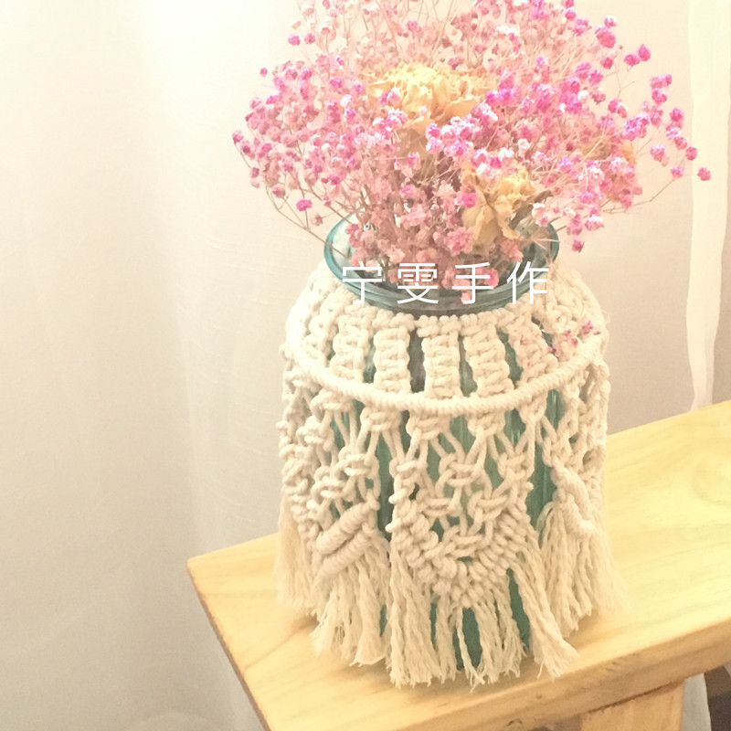 花瓶嫁衣--初一 Macrame绳编 北欧风情 DIY材料包及成品 花瓶|msdalam kategori rumah Fabrik, Tapestry/Tapestry - dari Buy2taobao.com untuk memberikan perkhidmatan ejen Taobao profesional membeli