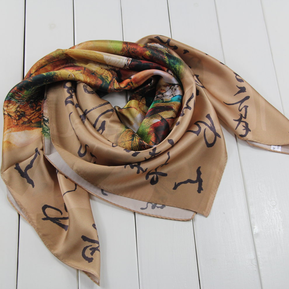 Art Van 100% Real silk scarf Silk scarf mulberry silk Super large Kerchief Shawl Ancient Buddhism Silk Giftin the Accessories/Leather belt/Hat/Muffler , Muffler/Scarves/Shawl category - from Buy2taobao.com to provide professional Taobao agent buy service