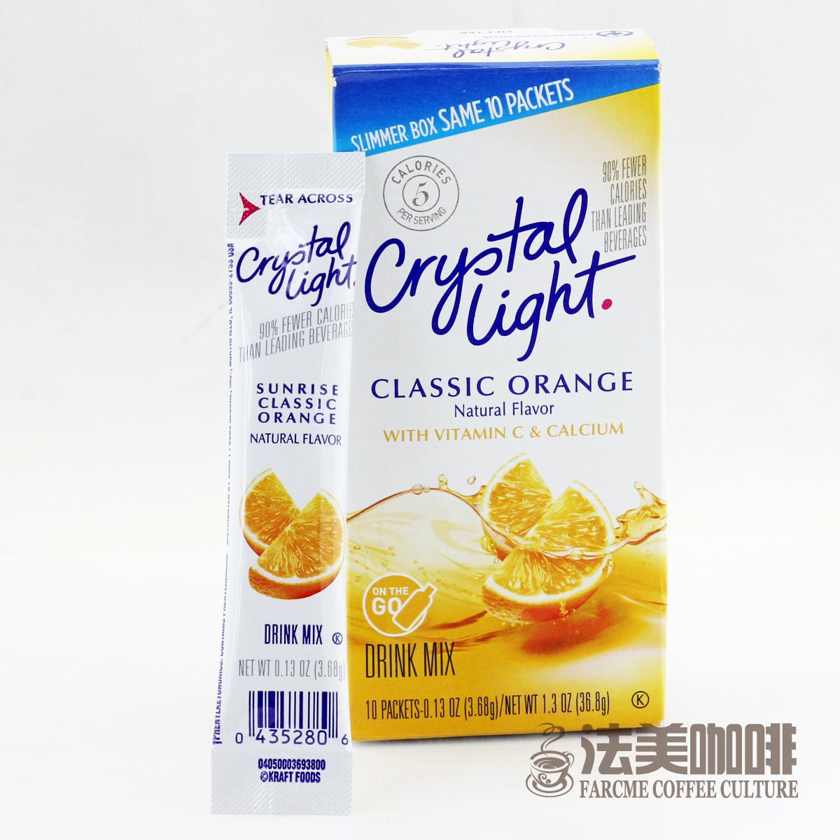 美国Crystal Light 低卡路里即溶饮料粉 经典香橙味 单支3.68g 美国Crystal Light 低卡路里即溶饮料粉 经典香橙味 单支3.68g