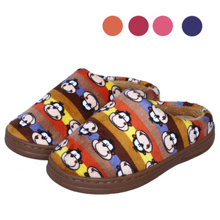  【淘800独家优惠】儿童保暖棉拖鞋 女童冬季居家拖鞋 卡通半包跟