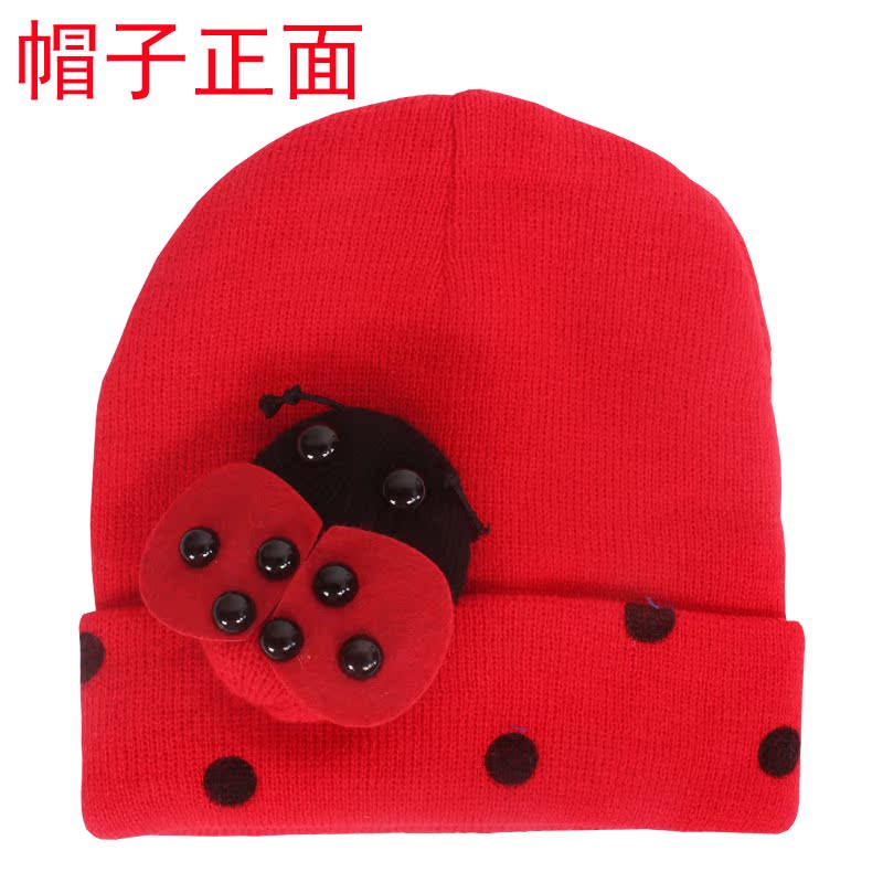 韩国版儿童毛线帽子围巾两件套