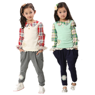  童装 女童  春装 新款 韩版 儿童 运动 宝宝卫衣 春秋款 套装