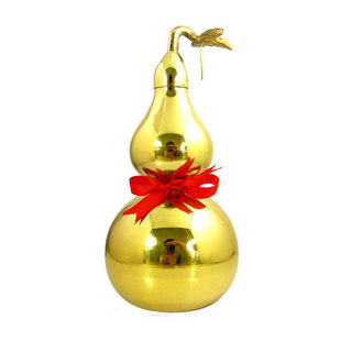  风水阁 开光八卦纯铜葫芦摆件大小号 镇宅辟邪化煞祛病增加夫妻缘