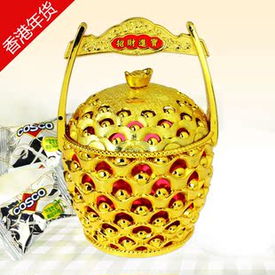  年货礼盒 过年送礼 单位福利 香港特色雅康乐元宝金桶糖果批发