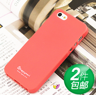  缤纷糖果壳 iphone5手机壳 套 苹果5外壳 糖果色TPU硅胶保护套 潮