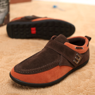  新款春秋男士布面搭扣鞋 潮流时尚英伦帆布鞋 流行休闲男士板鞋