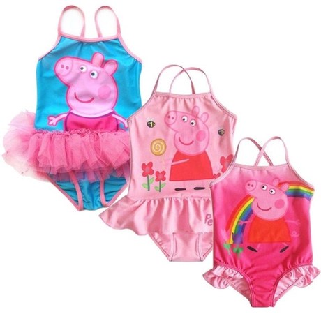 外贸原单 <em>粉红猪猪小妹</em>中小童泳衣 女童泡温泉