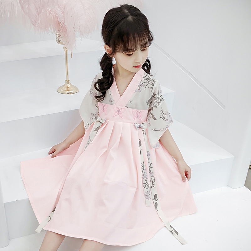 女童2019夏装新款汉服连衣裙中国风古装齐胸小蝴蝶襦裙唐装公主裙|msdalam kategori Kanak-kanak/Bayi/Keluarga dipasang, Kanak-kanak cheongsam/pakaian/pakaian kebangsaan, pakaian - dari Buy2taobao.com untuk memberikan perkhidmatan ejen Taobao profesional membeli