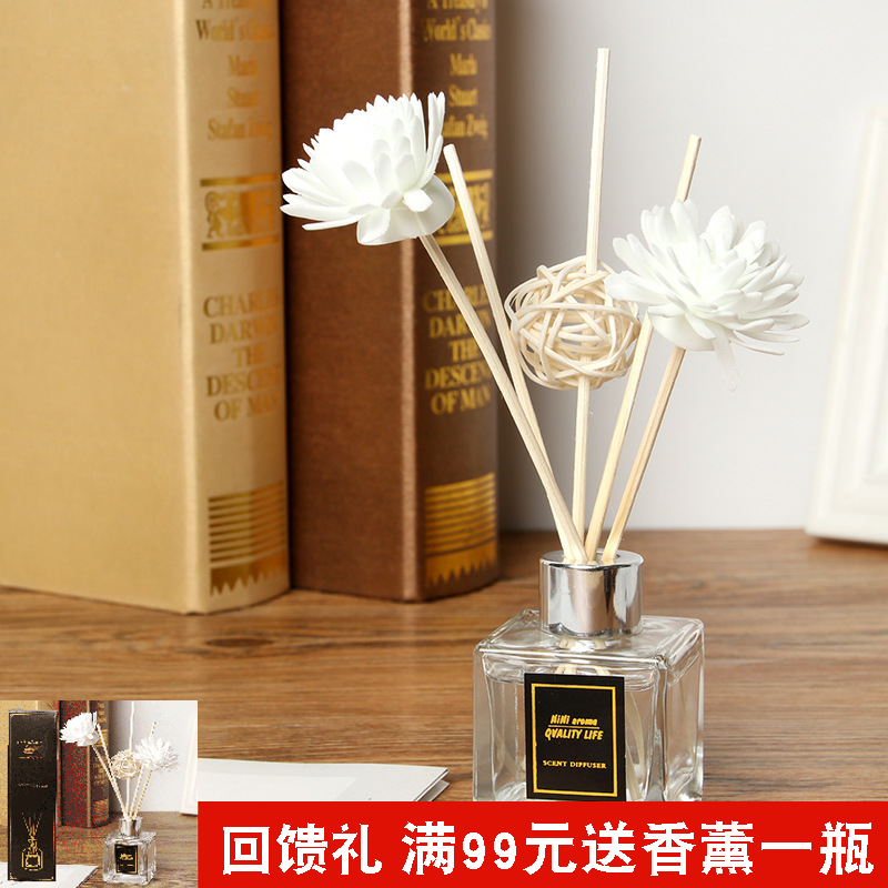 新款无火香薰精油套装方瓶藤条香薰空气清新剂家用卧室内房间香水在类目 洗护清洁剂/卫生巾/纸/香薰, 香熏用品, 香熏香料中 - 来自Buy2taobao.com提供专业的淘宝代购服务