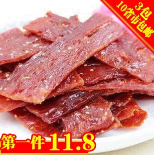  靖江特产 食色食味  猪肉脯 猪肉干 蜜汁味 自然片 200克