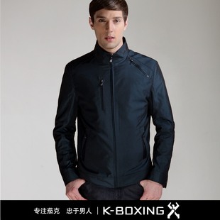  劲霸男装 短版jacket 修身茄克 立领时尚休闲夹克|FKDX3117