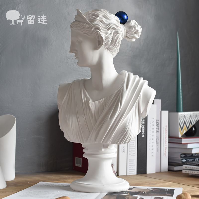 Simplicity modern white lady Sculpture Ponytail character Decoration Open Houses a living room originality interest Soft loading displayin the Home accessories , Decoration category - from Buy2taobao.com to provide professional Taobao agent buy service