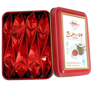  买1送2 新茶正山小种武夷山桐木关红茶40g礼盒装铁盒 特级红茶