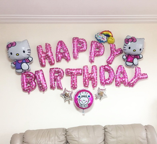 KT貓主題裝飾兒童生日聚會成人兒童派對背景裝扮字母鋁膜氣球套餐在類目 節慶用品/禮品, 氣球/飄空氣球, 氣球中 - 來自Buy2taobao.com提供專業的淘寶代購服務