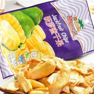  越南进口特产零食休闲零食 沙巴哇菠萝蜜干果 100g 蔬果干116W