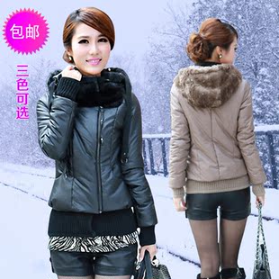  怡惟EVEI 保暖棉衣 女 短款 加厚韩版修身棉服 收腰连帽女装外套