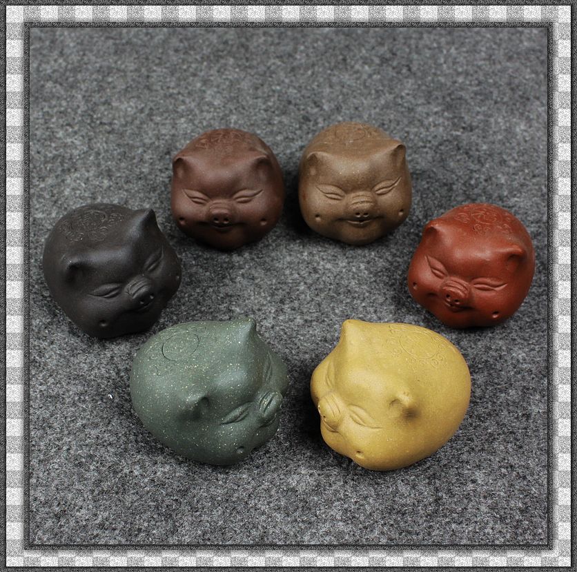 紫砂茶宠 摆件 功夫茶具零配 茶玩 招财小猪 福禄寿财喜 正品特价在类目 餐饮具, 茶具, 茶道/零配中 - 来自Buy2taobao.com提供专业的淘宝代购服务