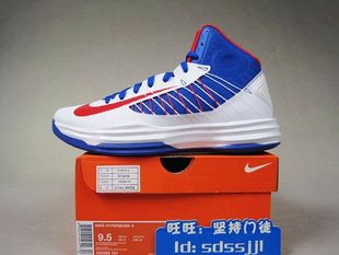  专柜正品NIKE Lunar Hyperdunk  法国色535359-101男子篮球鞋
