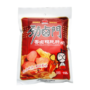  零食温州特产鸭肉类熟食传统秘制配方香卤鸭肫肝 155G/袋