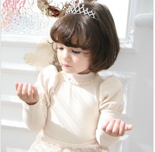 高贵订珠儿童女童T恤...